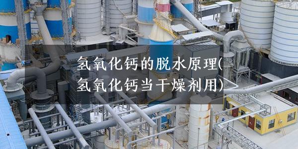 氢氧化钙的脱水原理(氢氧化钙当干燥剂用)