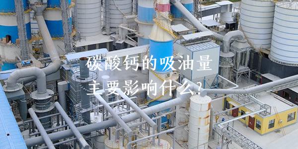 碳酸钙的吸油量主要影响什么？